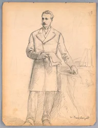 Étude pour le portrait de James Prendergast