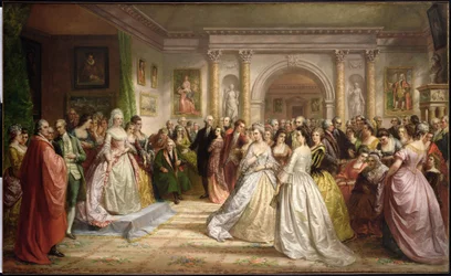 La Cour républicaine (Réception de Lady Washington) 1861