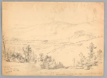 Vue vers le sud depuis le mont Kearsarge, New Hampshire