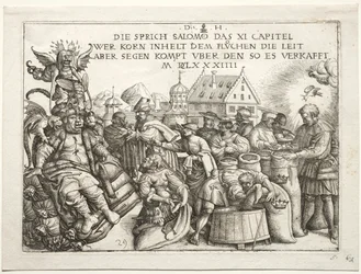 Illustration des proverbes XI (Les thésauriseurs de grain)