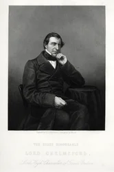 Frederic Thesiger, 1er Baron Chelmsford, juriste et politicien anglais, vers 1880
