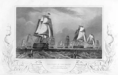 La Flotte dans la Baltique, sous le Commandement de Sir Charles Napier
