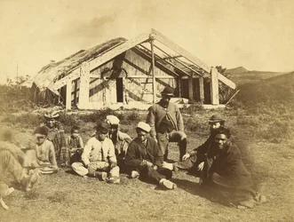 Maison Rununga Kowitis, Waioneo, Baie des Îles, vers 1870