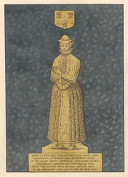 Plaque de laiton pour Mme Hester Heve de l