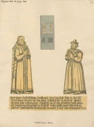 Plaque de laiton pour William et Jane Smith de l