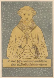 Plaque de laiton pour un recteur de l