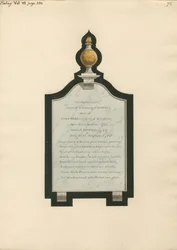 Mémorial à Rebecca, épouse de John Ward, de l