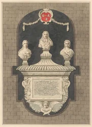 Mémorial à Sir John Benett et ses épouses Elizabeth et Bridget de l