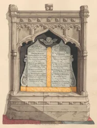 Monument commémoratif à Thomas et Elizabeth Moore et à leur fille Elizabeth, provenant de l