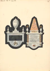 Monuments à Mme Rebecca Cassamajor et Thoma Spateman, église de Chiswick