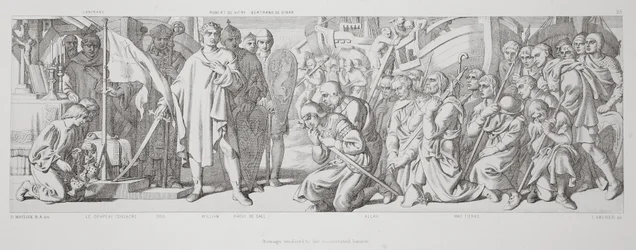 Hommage rendu à la bannière consacrée, de 