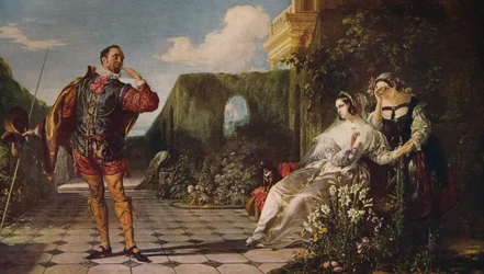 Malvolio et la comtesse, vers 1840, vers 1915