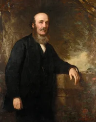 Portrait de Peter Denny (1821-1895), constructeur naval et armateur de Dumbarton (Écosse)