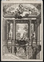 Escalier au Palais de Voorst en Hollande