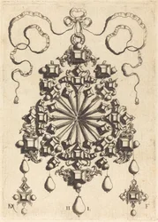 Grand Pendentif avec Étoile au Centre