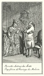 Proposition de mariage du Docteur (gravure)
