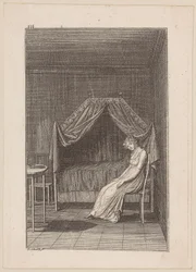 Adolphine réfléchit aux fiançailles imminentes, planche 3 du récit « Le cadeau de fiançailles »
