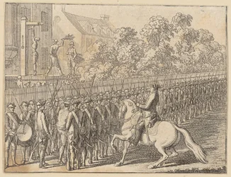 Honnête passage à travers les rangs et malhonnête flagellation