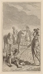 Enlèvement, ou le chevalier Karl von Eichenhorst et Mademoiselle Gertrude von Hochburg, feuille de la première édition des « Poèmes de Gottfried August Bürger »