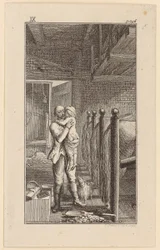 Franz soulève le fils de son maître, qui l
