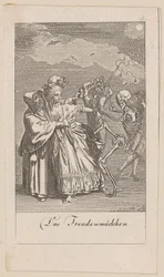 Prostituée, planche 3 de la série « La Danse des morts »