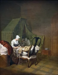 French : Le dortoir de Childbed