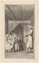 Gertrud au lit avec un nourrisson
