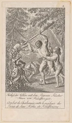 Le combat du charbonnier avec le voleur princier, planche 5 de la série «Histoire ancienne, médiévale et moderne»
