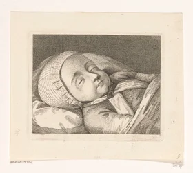 Enfant sur lit de mort