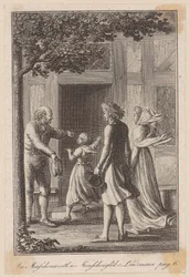 Lotte et son mari cherchent refuge contre un orage