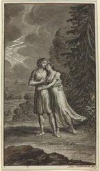 Amoureux sous un orage