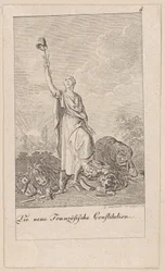 Nouvelle Constitution française, planche 6 de la série «Six grands événements de l