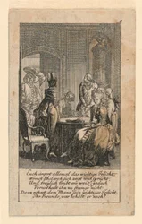 Pomposité, illustration pour « Königl: Grosbrit [anische] Genealogischer Kalender auf das 1780 Jahr Lauenberg bey J.G. Berenberg »