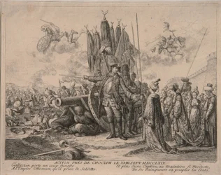 Prince Alexandre Mikhaïlovitch Golitsyne au siège de la forteresse de Khotyn, 1769