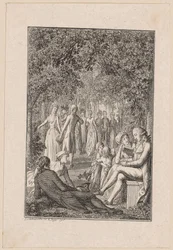Gravure de titre pour le « Taschenbuch [...] für 1796 » de Becker