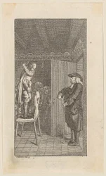 Gravure sur cuivre illustrant « Les années de jeunesse d