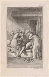 Gravure de titre illustrant « Sagen der Vorzeit » de Veit Weber, troisième tome