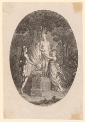 Gravure sur cuivre illustrant « La Fête de l