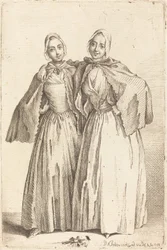 Deux dames debout (Demoiselles Quantin)
