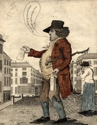 Vendeur de ballades, début du 19ème siècle