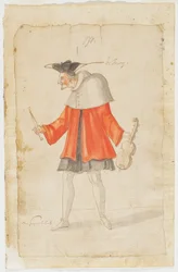 Un musicien du Ballet du Sérieux et du Grotesque, 1627