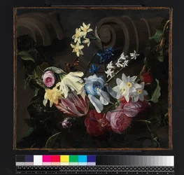 Guirlande de fleurs, avant 1661