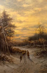 Moutons dans la neige