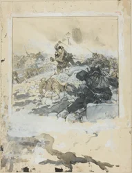 Scène de la Répression de la Commune de Paris en Mai 1871
