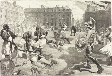 Les Fêtes de Rennes. La grande Cavalcade Romaine
