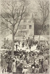 Manifestation populaire du 27 février pour fêter le 80e anniversaire de Victor Hugo