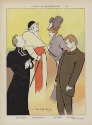 Production de la pièce Le Duel à la Comédie-Française. Illustration pour Le Rire