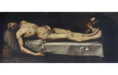 Le Christ mort et Saint Dominique de Guzmán, 1623