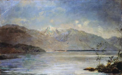 Ascona surplombant les îles de Saint-Léger, par Daniele Ranzoni
