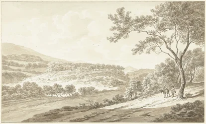 Vue de Palestrina depuis la Villa Adriana